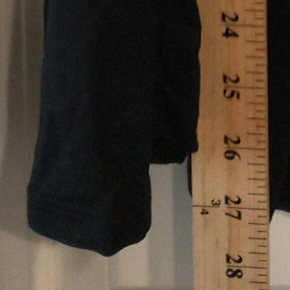 White Mark Top Women's Size Small Black Cold Shoulder Ruffle Sleeve NWT - Picture 6 of 10